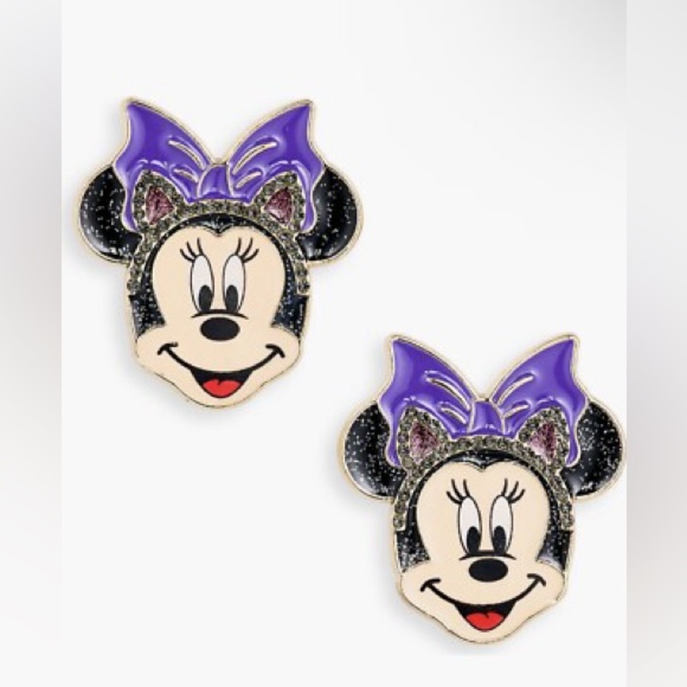 Disney Baublebar Minnie Mouse Halloween Cat Stud Earrings